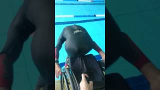 C6 quadriplegic jumping into swimming pool [upl. by Ailyt]