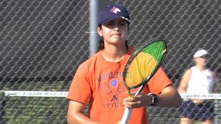 Naperville North girls tennis beats Metea Valley by one match [upl. by Neibaf]