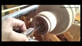 Amazing Skills Work With Wood Lathes  wood turning  Work Wooden Lathe Art [upl. by Spiegelman839]