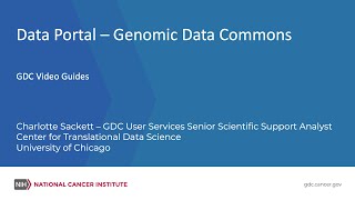 Data Portal  Genomic Data Commons [upl. by Carrel]