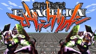 Evangelion  Opening Theme in Minecraft [upl. by Aihsiym580]