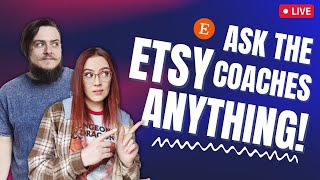 Answering Your Etsy Questions LIVE  The Friday Bean Coffee Meet [upl. by Enitsirk838]