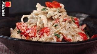 Spaghetti with creamy Peppadew® Sweet Piquanté Pepper sauce [upl. by Amis]