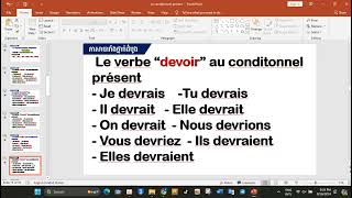 មេរៀន ស្តីអំពី Conditionnel présent ធានាថាចេះ [upl. by Aara]