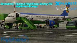 XPlane 12  Novosibirsk  Fergana  FlightFactor Boeing 757200  Map Enhancement [upl. by Brigitte]