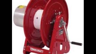 Coxreels 1125WCL 6 C Large Capacity Hand Crank Welding Cable Reel for arc welding holds up to 300 of [upl. by Nehtanhoj]