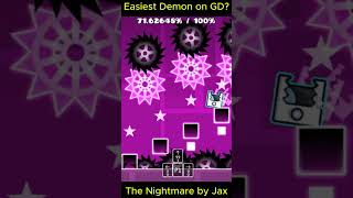 ¿Is This The Easiest Demon in Geometry Dash gd shorts [upl. by Berriman163]