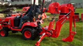 Kubota BX25 Backhoe Removal [upl. by Onabru3]