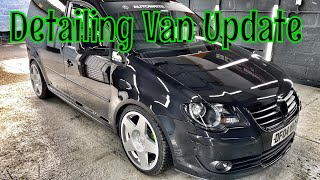 VW CADDY DETAILING VAN UPDATE  V2 TOURAN FRONT amp NEW WHEELS [upl. by Riggall]