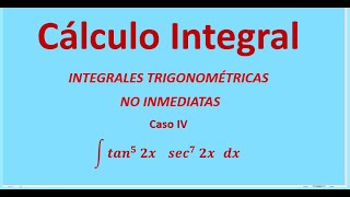 Integrales Trigonométricas caso 4 [upl. by Inaja549]