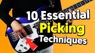 10 Essential Picking Techniques Every Bass Player Should Know [upl. by Leshia8]