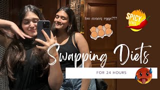 Swapping Diets with my Sister for 24 Hours  ft Mihika Sansare [upl. by Epperson735]