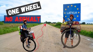 Unicycling Through Latvia and Lithuania Rough Roads Ahead [upl. by Heidie]