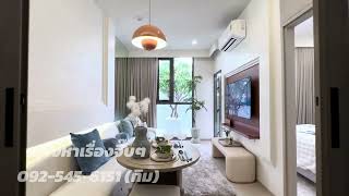 REFERENCE EKKAMAI  34SQM 1BED1BATH พาทัวร์ห้องตัวอย่าง [upl. by Yatnuahc]