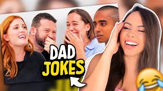 Dad Jokes  Sam x Akila vs Andrew x Chloe  Dont laugh Challenge 😂 10  Bunnymon REACTS [upl. by Aniluj]