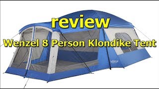 Review Wenzel Klondike 8 Person Tent [upl. by Nacim]