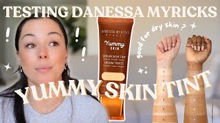 Testing Danessa Myricks Yummy Skin Tint  Full day Wear test  First impressions [upl. by Cally401]