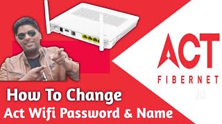 How to Change Act wifi Password amp Wifi Name I ACT Wifi ka password kaise change kare I actfibernet [upl. by Oiznun842]