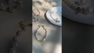 Shining in the sun pearl jewelry collection vanessalotusjewelry handmadejewelry pearljewelry [upl. by Eat]