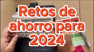 ORGANIZANDO MI CARPETA DE RETOS PARA 2024  SISTEMA DE SOBRES DE AHORRO EN DINERO EN EFECTIVO [upl. by Murvyn]