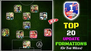 Top 20 New Unique Formations Update In eFootball 2024 Mobile  New Hidden Formations In eFootball 🤩 [upl. by Ahsennod426]