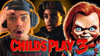 First Time Watching Childs Play 3 – Chuckys Back with a Vengeance 🎃 Halloween Reactions [upl. by Accem953]