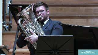 Telemann Sonata for Bassoon in F Minor Mvt 2 Allegro Euphonium James Blackford [upl. by Nanyt]