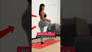 Glúteo Abdomen y Piernas perfectas con este reto en silla 🥰 ejercicios fitness workout [upl. by Pris]