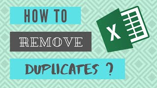 EXCEL TIPS  How to remove duplicates in Excel [upl. by Redmund]