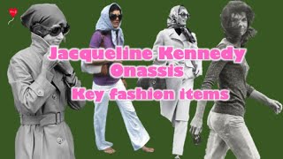 Jacqueline Kennedy Onassis Key fashion items [upl. by Acinahs854]