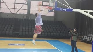 LaMelo and LiAngelo Ball test new home court in Lithuania  ESPN [upl. by Daveda]