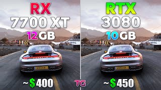 RX 7700 XT vs RTX 3080  Test in 10 Games [upl. by Ekralc]