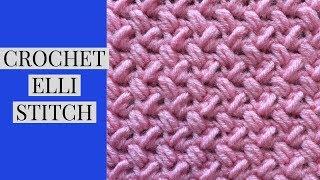 Crochet ELLI Stitch ZIGZAG Tutorial  Beginner Level [upl. by Adolphus]