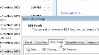 How to rename an RSS Feed Outlook [upl. by Mirna]