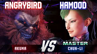 SF6 ▰ ANGRYBIRD Akuma vs HAMOOD ChunLi ▰ High Level Gameplay [upl. by Enajharas]