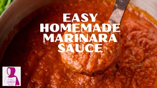 Easy Homemade Marinara Sauce  Made with Fresh Tomatoes [upl. by Eanert]