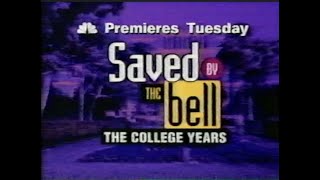 Saved By the Bell The College Years Series Premiere Commercial from 1993 [upl. by Ezri139]