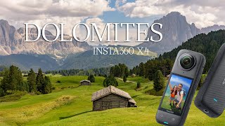 Val Gardena Dolomites 4K  INSTA360 X4 [upl. by Mylor]