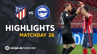 Highlights Atlético de Madrid vs Deportivo Alavés 10 [upl. by Dieball70]