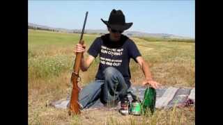 JC Higgins Model 10318 22 Long Rifle at 100 yards open sights [upl. by Jarv]