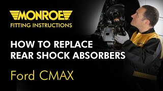 How to replace Rear Shock Absorbers  Ford CMAX [upl. by Anirpas]