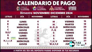 Calendario de pago Bienestar [upl. by Canada251]