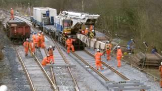 Mostyn 2622017  Balfour Beatty Kirow Crane DRK 81611 in action  Colas class 56 [upl. by Eatnwahs94]