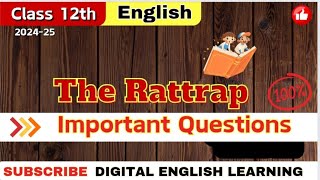 The Rattrap Chapter Explanation  Class 12 English NCERT Flamingo  Important Question and Answers [upl. by Nosahc616]