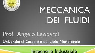 Mec Fluidi Lezione 1a [upl. by Mensch555]