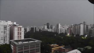 Impressionante Tempestade e Relâmpagos em São Paulo Brasil  Stormy weather [upl. by Pavyer376]