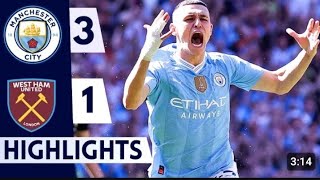 Manchester City Vs West Ham31All goals and highlights highlights football manchestercity [upl. by Adnhoj]