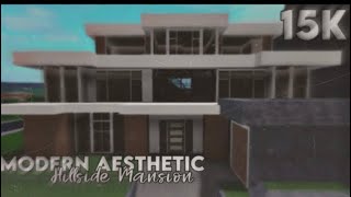 BLOXBURG 15K HILLSIDE MANSION exterior only [upl. by Lexerd850]