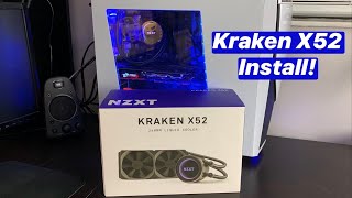 NZXT Kraken X52 Unboxing and Install Guide [upl. by Rosalinde]