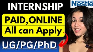 PAID Online Internship  All UGPGPhD students can apply🔥  Nesternship 2024 [upl. by Yttig]